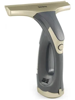 Fensterabzieher in Grau/ Gold