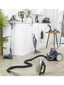 Fensterabzieher in Grau/ Gold