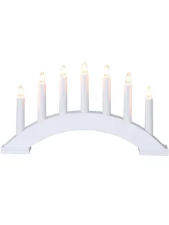 Fensterleuchter "Bea" in Weiß - (L)39 x (B)22 cm