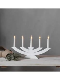 Fensterleuchter "Navida" in Weiß - (B)42 x (H)24 cm