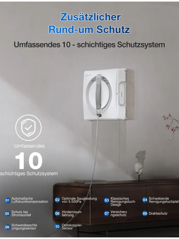 Fensterputzroboter Winbot W2 Pro in weiß