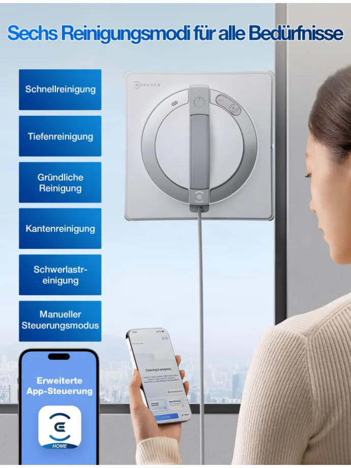 Fensterputzroboter Winbot W2 Pro in weiß