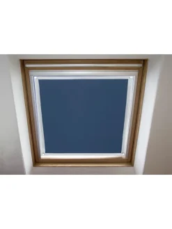 Fenster-Sonnenschutz in Blau/ Silber - (L)92 x (B)59 cm