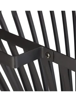 Feuerkorb in Schwarz - (B)56,5 x (H)56 x (T)45 cm