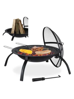 Feuerschale in Schwarz Ø 56,5 cm