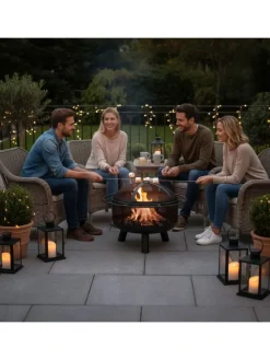 Feuerschale in Schwarz - Ø 60 cm