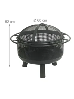 Feuerschale in Schwarz - Ø 60 cm