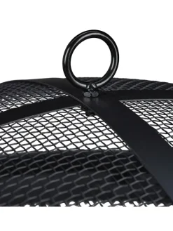 Feuerschale mit Funkenschutz in Schwarz - Ø 62 cm