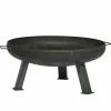 Feuerschale XXL mit Handgriffen, Ø 55 cm in Anthrazit in Anthrazit