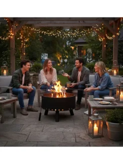 Feuerschale in Schwarz - Ø 58,5 cm