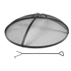 Feuerschalen-Funkenschutz in Schwarz - Ø 80 cm