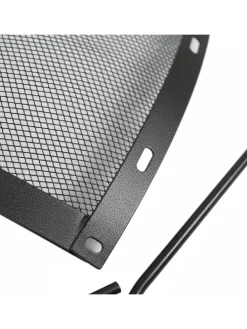 Feuerschalen-Funkenschutz in Schwarz - Ø 70 cm