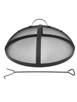 Feuerschalen-Funkenschutz in Schwarz - Ø 60 cm