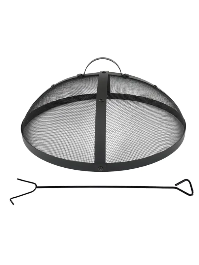 Feuerschalen-Funkenschutz in Schwarz - Ø 50 cm