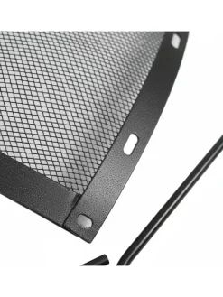 Feuerschalen-Funkenschutz in Schwarz - Ø 90 cm