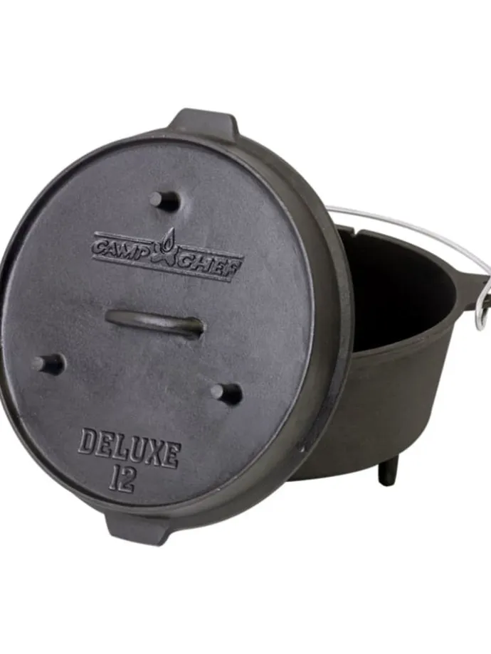 Feuertopf Gusseisen DELUXE 12" in schwarz