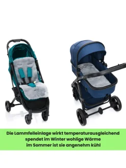 Fillikid Lammfelleinlage 73x33 TOP in Grau