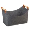 Filzaufbewahrungstasche in dunkelgrau