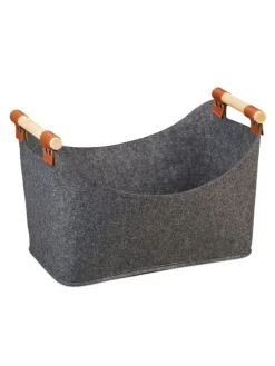 Filzaufbewahrungstasche in dunkelgrau