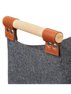 Filzaufbewahrungstasche in dunkelgrau