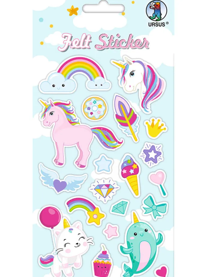 Filz-Sticker "Unicorns"