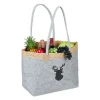 Filztasche "Hirsch" in Grau