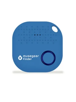 Finder Mini dunkelblau, Finder 2 hellblau, Finder 2 in Ledertasche Navy Blue