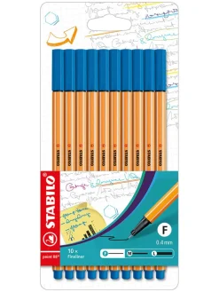 Fineliner ''STABILO point 88'' in Blau - 10 Stück
