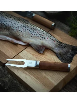 Fischfiletiergabel ''Norden'' in Braun/ Silber - (L)21,1 cm