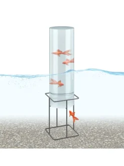 Fischsäule in Transparent/ Grau