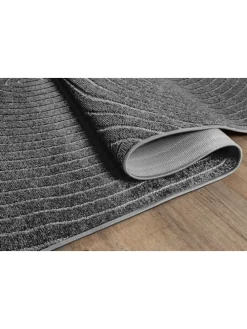 Flachgewebe Outdoor Teppich Santo Plus in Anthrazit