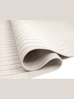 Flachgewebe Outdoor Teppich Santo Plus in Creme