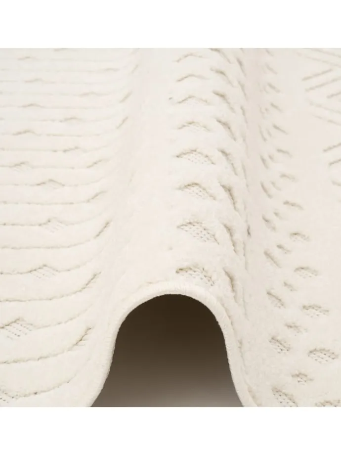 Flachgewebe Teppich Sevilla in Creme