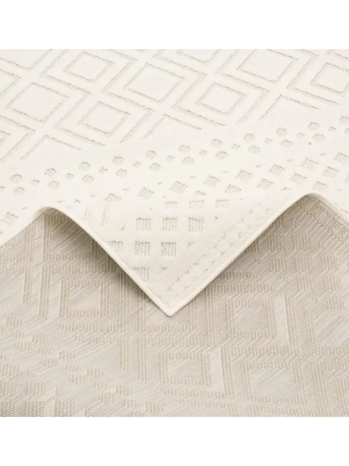Flachgewebe Teppich Sevilla in Creme