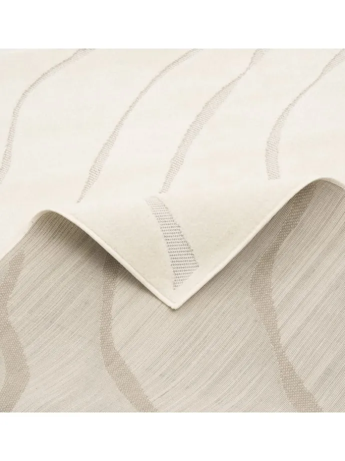 Flachgewebe Teppich Sevilla in Champagner