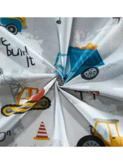 Flanell Kinder-Bettwäsche in grau