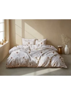 Flanell-Bettwäsche-Set ''Elara'' in Grau