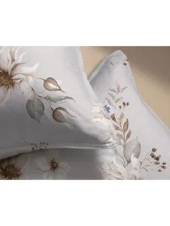 Flanell-Bettwäsche-Set ''Elara'' in Grau