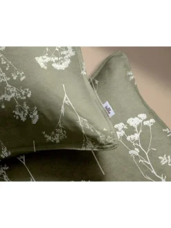 Flanell-Bettwäsche-Set ''Yarrow'' in Grün