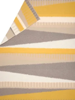 Flanelldecke "Luca" in Gelb/ Grau