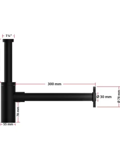 Flaschensiphon in Schwarz