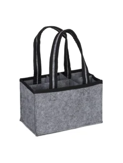 Flaschenträger in Anthrazit - (B)24 x (H)15 x (T)15 cm