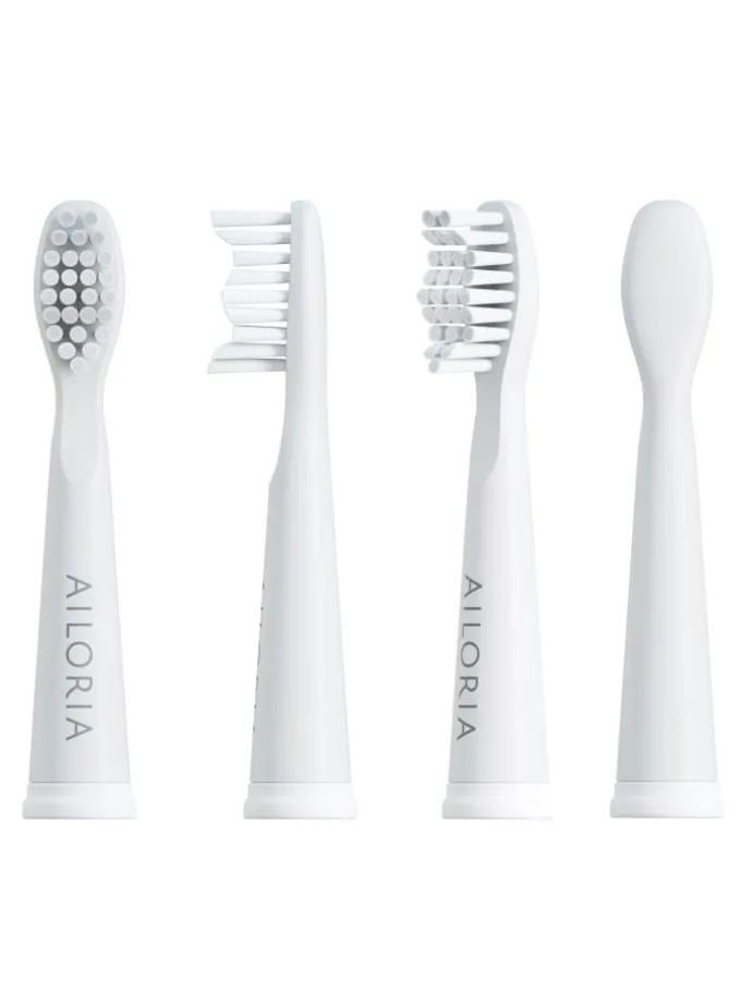 FLASH TRAVEL Ersatzbürstenköpfe 6er Set in weiß