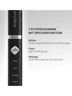 FLASH TRAVEL USB-Schallzahnbürste in schwarz