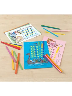 Flechtpapier-Set in Bunt - 24 Blatt - A4