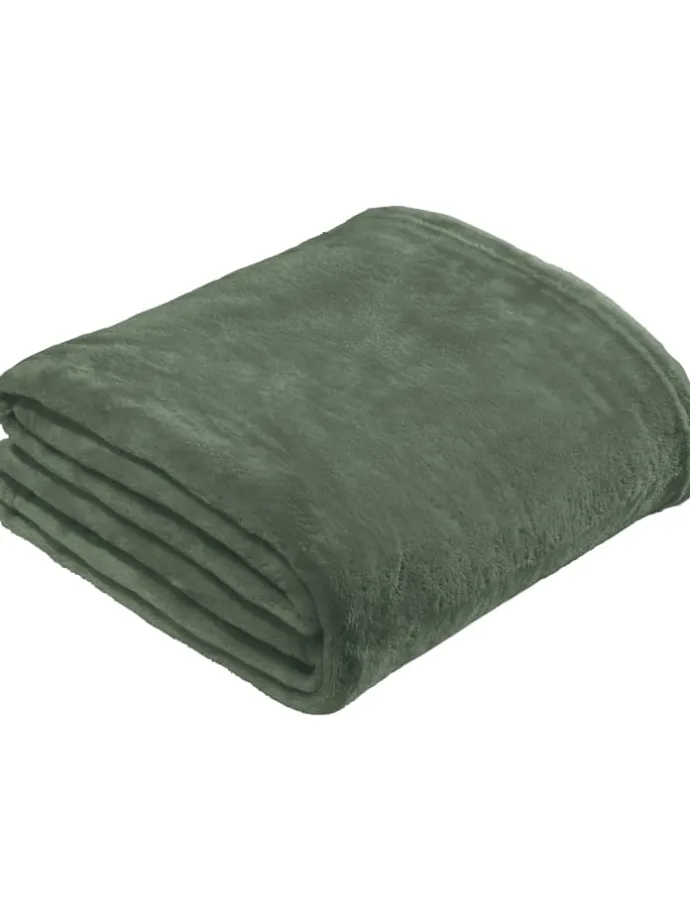 Fleece, Microfaser Wohndecke Amarillo in salbei