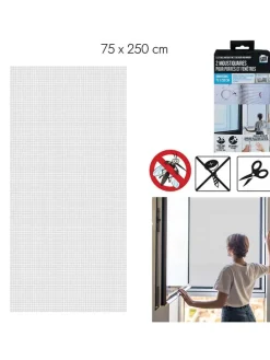 Fliegengitter in Weiß - (L)75 x (B)250 cm