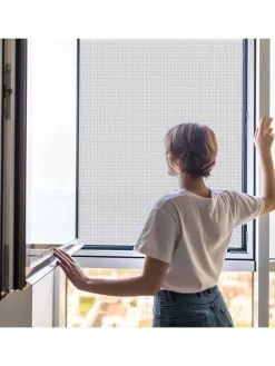 Fliegengitter in Weiß - (L)100 x (B)100 cm