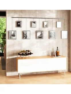 Foto Collage Exhibit schwarz 223 x 4 x 77cm in schwarz