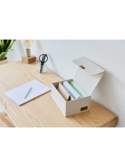 Fotobox ''Premium'' in Creme - (B)31 x (H)8 x (T)25 cm